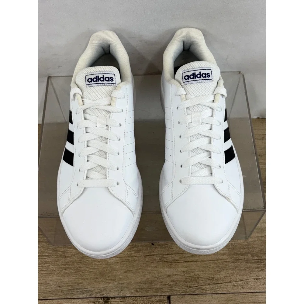 Adidas Grand Court 2.0 Men‎ White Black Stripes Casual Sneakers Shoes Size 8